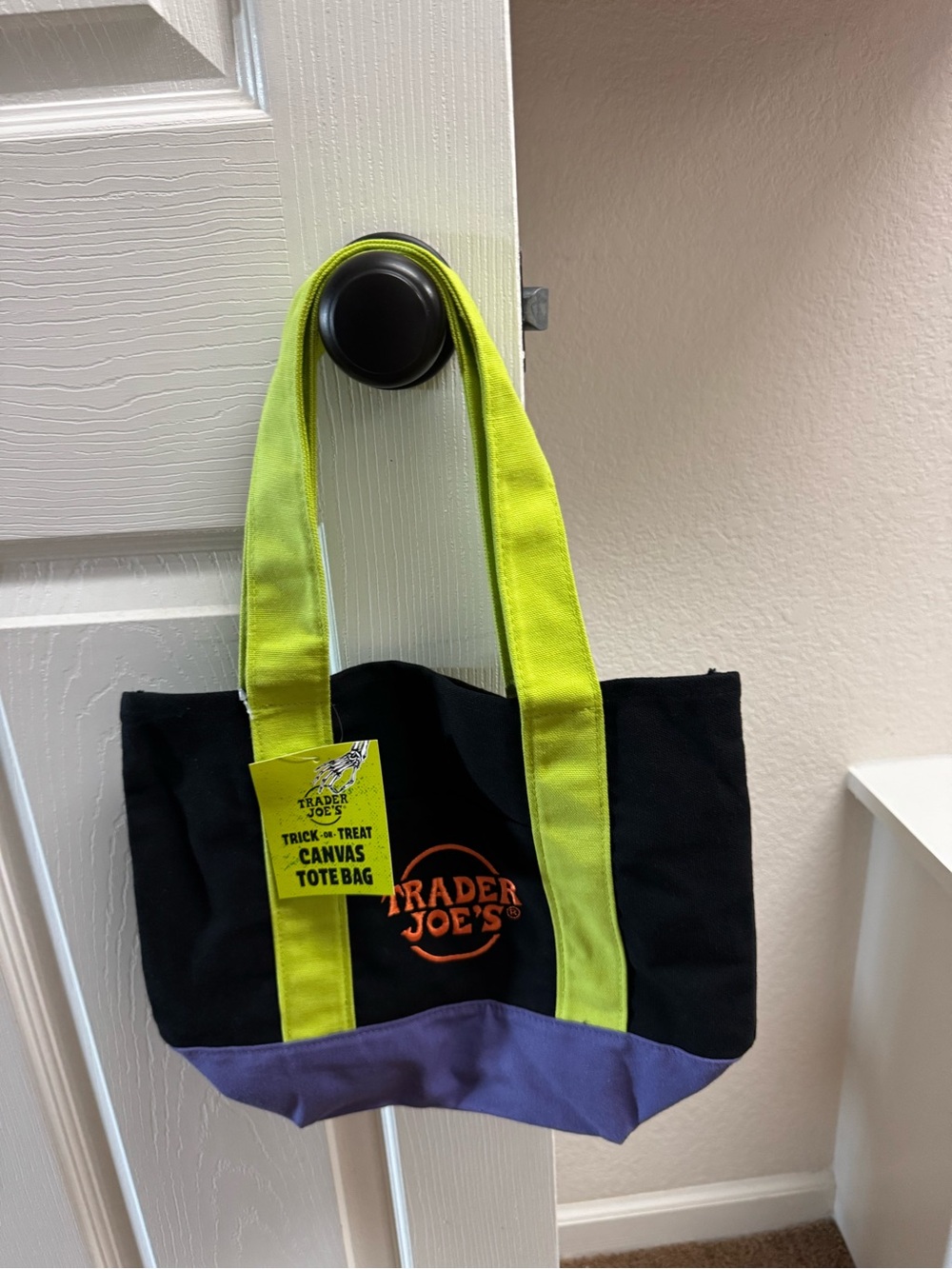 Trader Joe’s mini Halloween canvas tote bag
